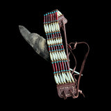 Turquoise Beads and Red & White Pipe Bone Tribal Choker