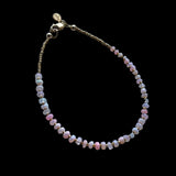 Pink opal beaded bracelet