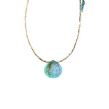 Chalcedony Teardrop Necklace