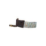 aquamarine bracelet side view leather 