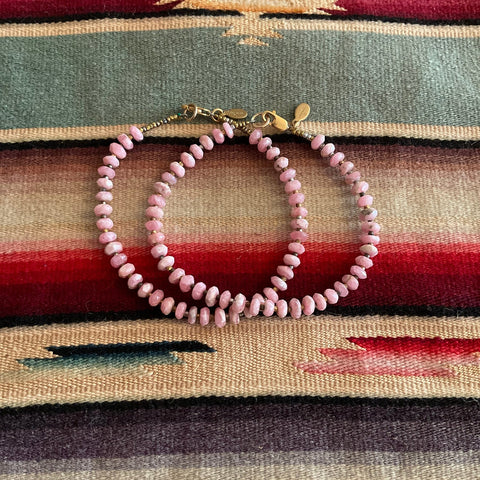 Rhodolite Beaded Bracelet