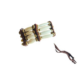 Pipe Bone Traditional Adornment Leather Beaded Bracelet