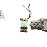 Pipe Bone Traditional Adornment Leather Beaded Bracelet Her/She