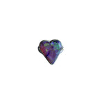 Purple Aura Heart Ring Opal Size 8