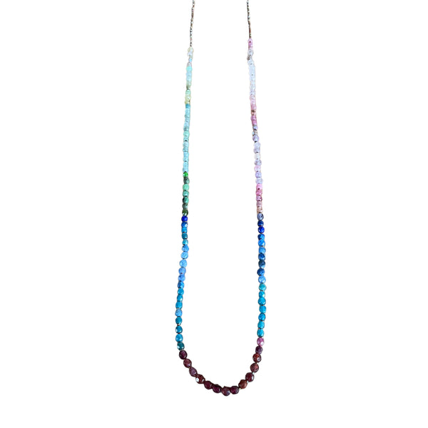 Multicolored Gemstone Bead Necklace