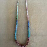 Multicolored Gemstone Bead Necklace