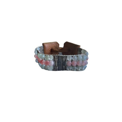 Layers of Agate Bracelet