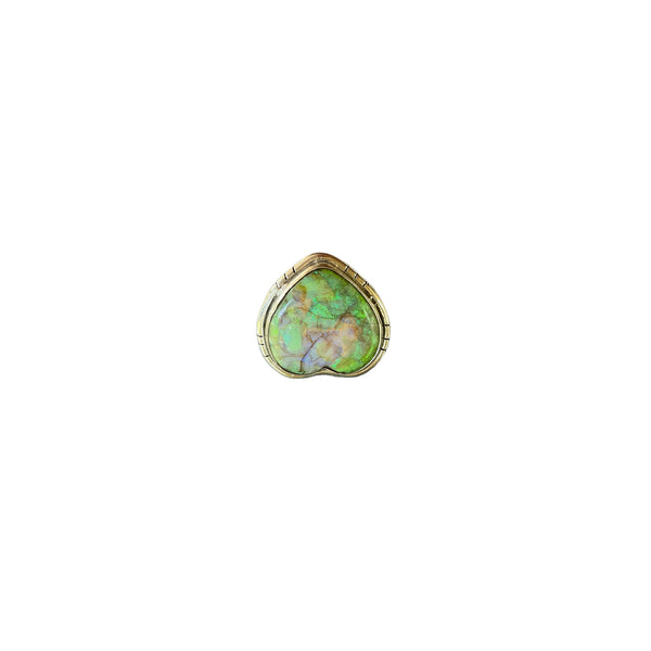 Opal Heart Ring