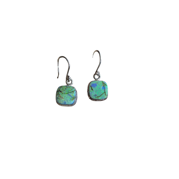 Opal Square Shape Earrings