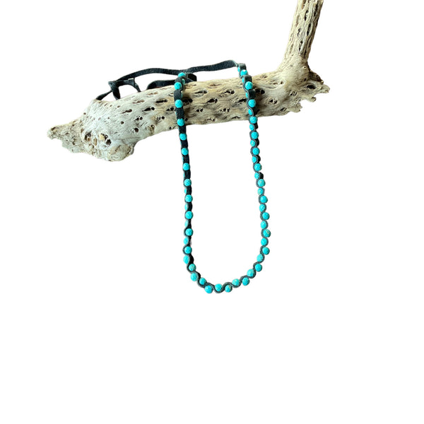 Turquoise Zigzag Necklace