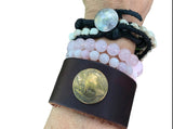 Bison Brass Button Bracelet