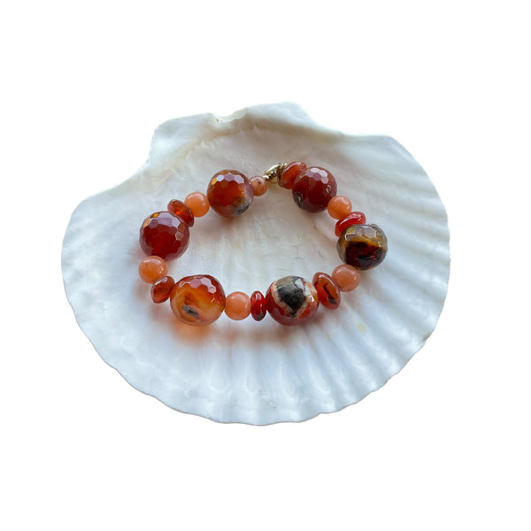 Natural Carnelian Stone Bracelet