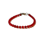 Red Jade Beaded Bracelet