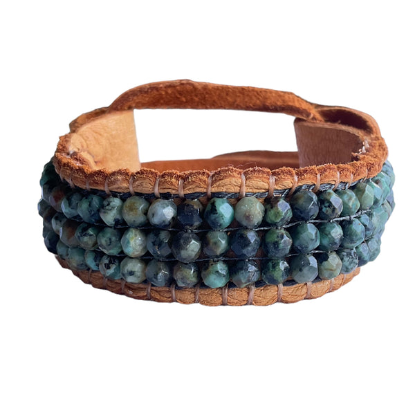 Strength African Turquoise Stormie Bracelet