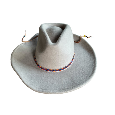 Mountain Design Beaded Hatband