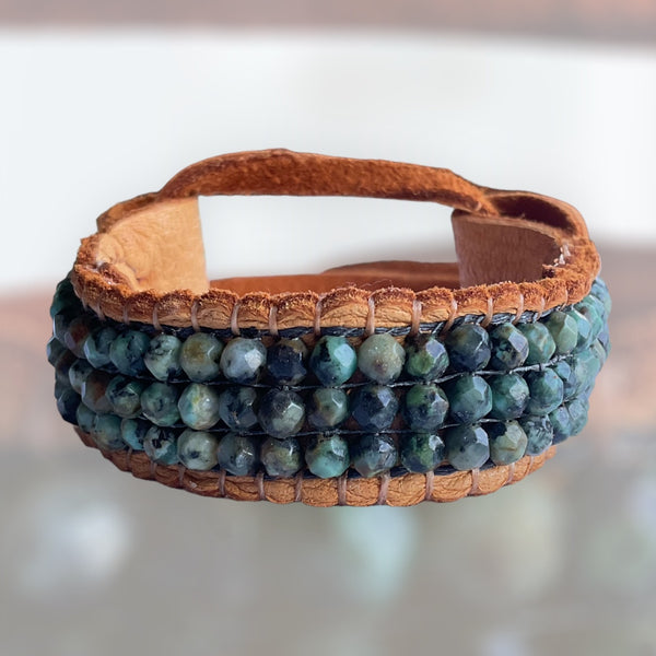 Strength African Turquoise Stormie Bracelet