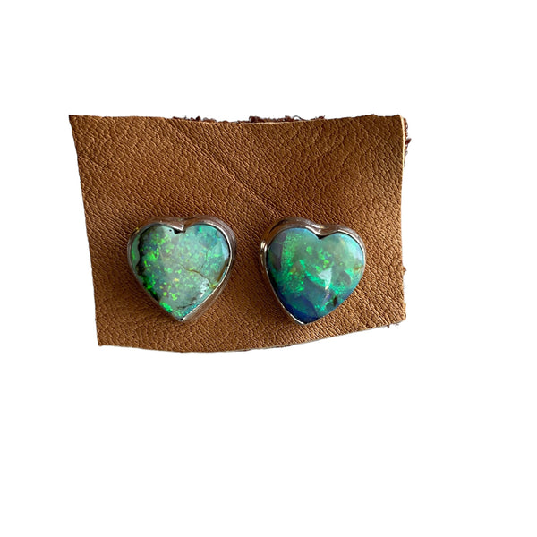 Opal stud Earrings