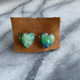 Opal stud Earrings