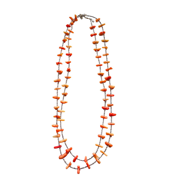 Coral Beaded Necklace