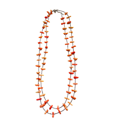 Coral Beaded Necklace