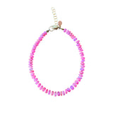 Pink Opal Bracelet with Gold-Filled Clasp Closure