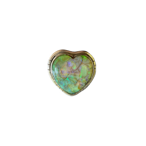 Opal Heart Ring