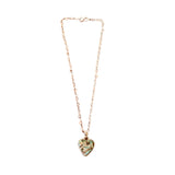 Matrix Royston Turquoise Necklace Heart Charm