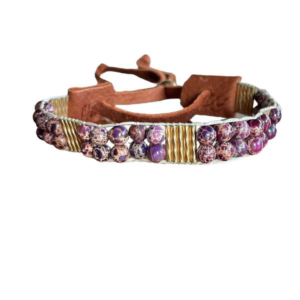 To Soothe Purple Imperial Jasper Bracelet