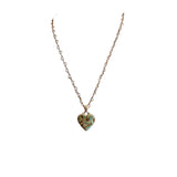 Matrix Royston Turquoise Necklace Heart Charm