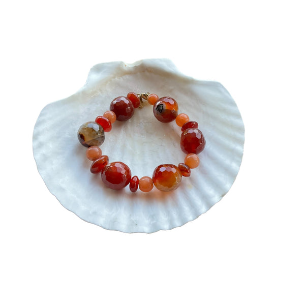 Natural Carnelian Stone Bracelet