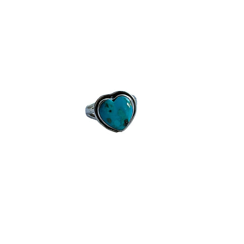 Heart Shaped Turquoise Ring 8