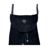 Stormie Black Leather Side Bag