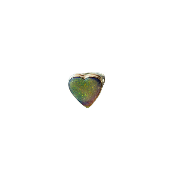 Opal Heart Ring