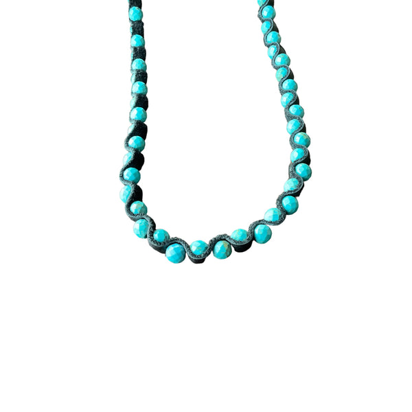 Turquoise Zigzag Necklace