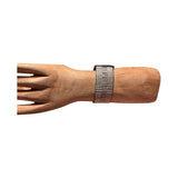 white background bracelet on wrist