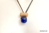Cobalt Blue Donut Necklace