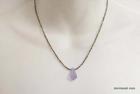 Purple Crystal Necklace