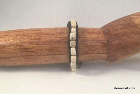White Bison Wrap Bracelet