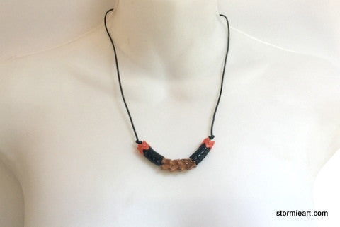 Coral Vertebrae Necklace