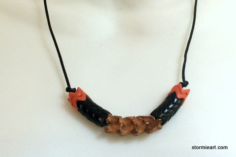 Coral Vertebrae Necklace