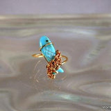 Turquoise Fetish Fish Ring