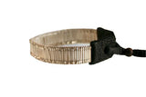 liquid sterling silver bracelet front view stormie jewelry black leather 