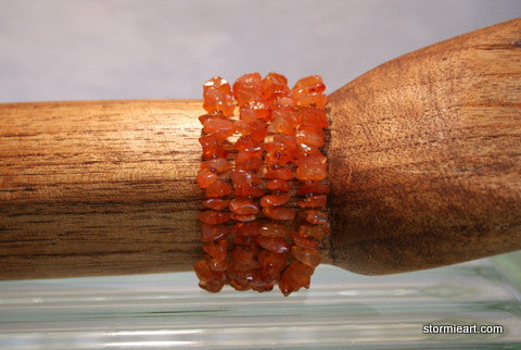 Raw Carnelian Stone Bracelet