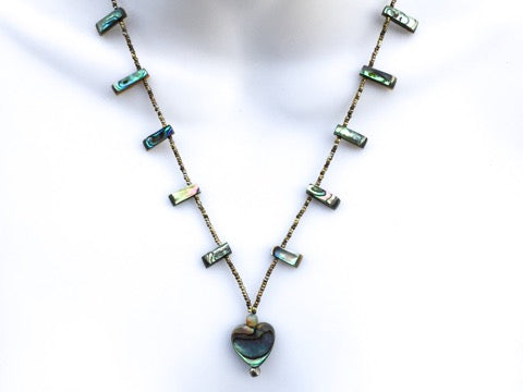 Abalone Heart Necklace