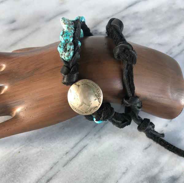 Bison Coin Wrap Bracelet