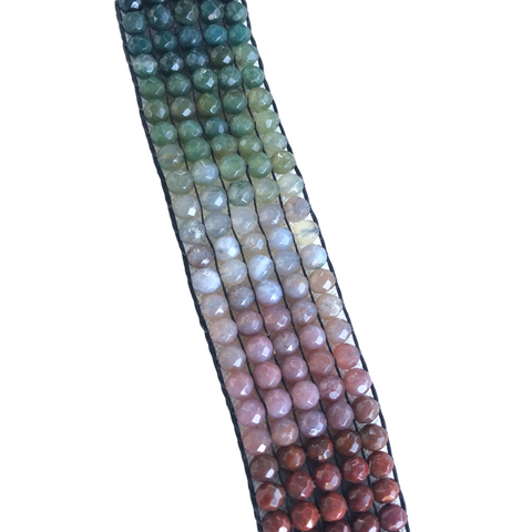 Indian Plum Agate Beaded Hatband