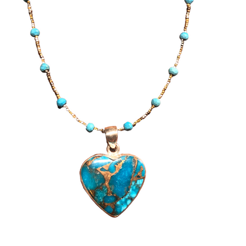 Turquoise Heart Necklace