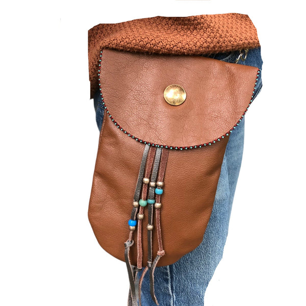 Sacagawea Button Side Pouch