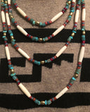 Medium Brass Trade Bead Necklace 22 inches