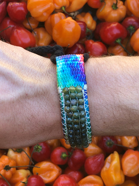 Plume Agate Vegan Bracelet